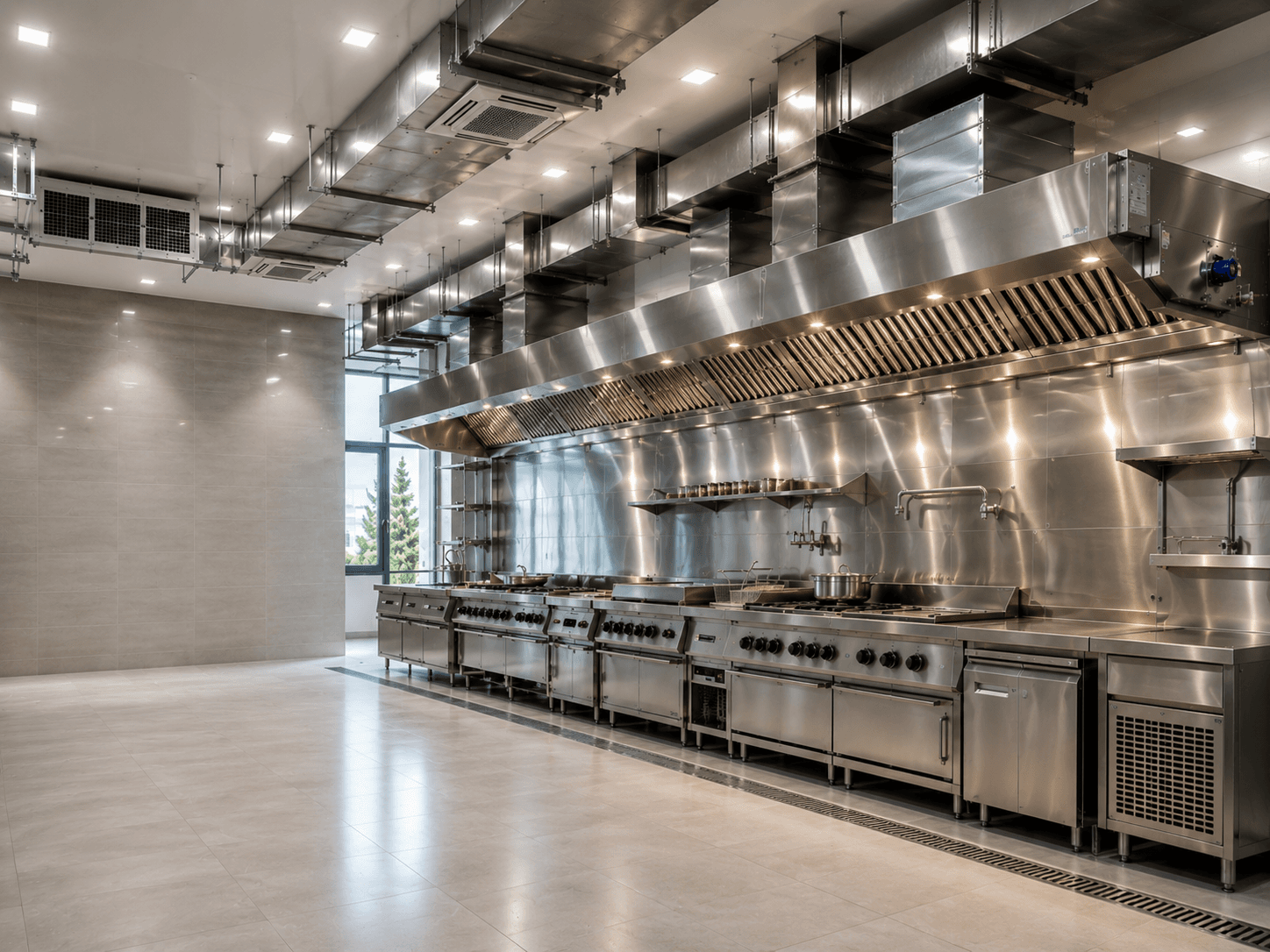 EXHAUST AND FRESH AIR — commercial kitchen equipment range by Veecos, Visakhapatnam (Vizag)