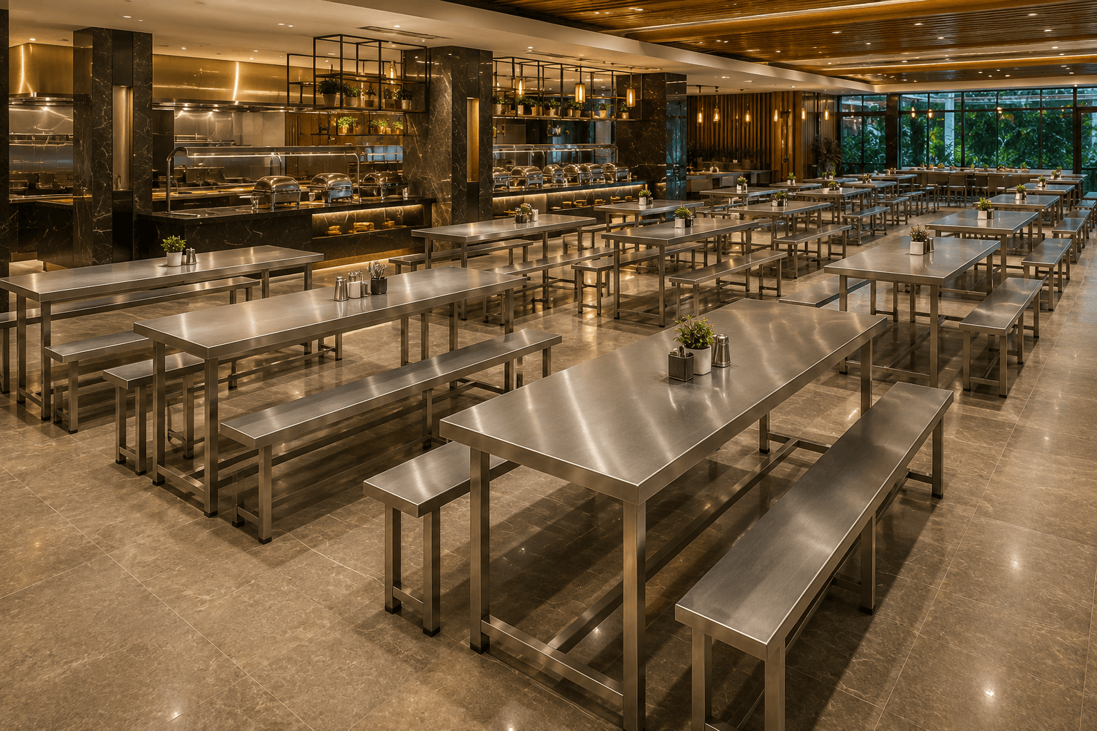 DINING TABLES — commercial kitchen equipment range by Veecos, Visakhapatnam (Vizag)