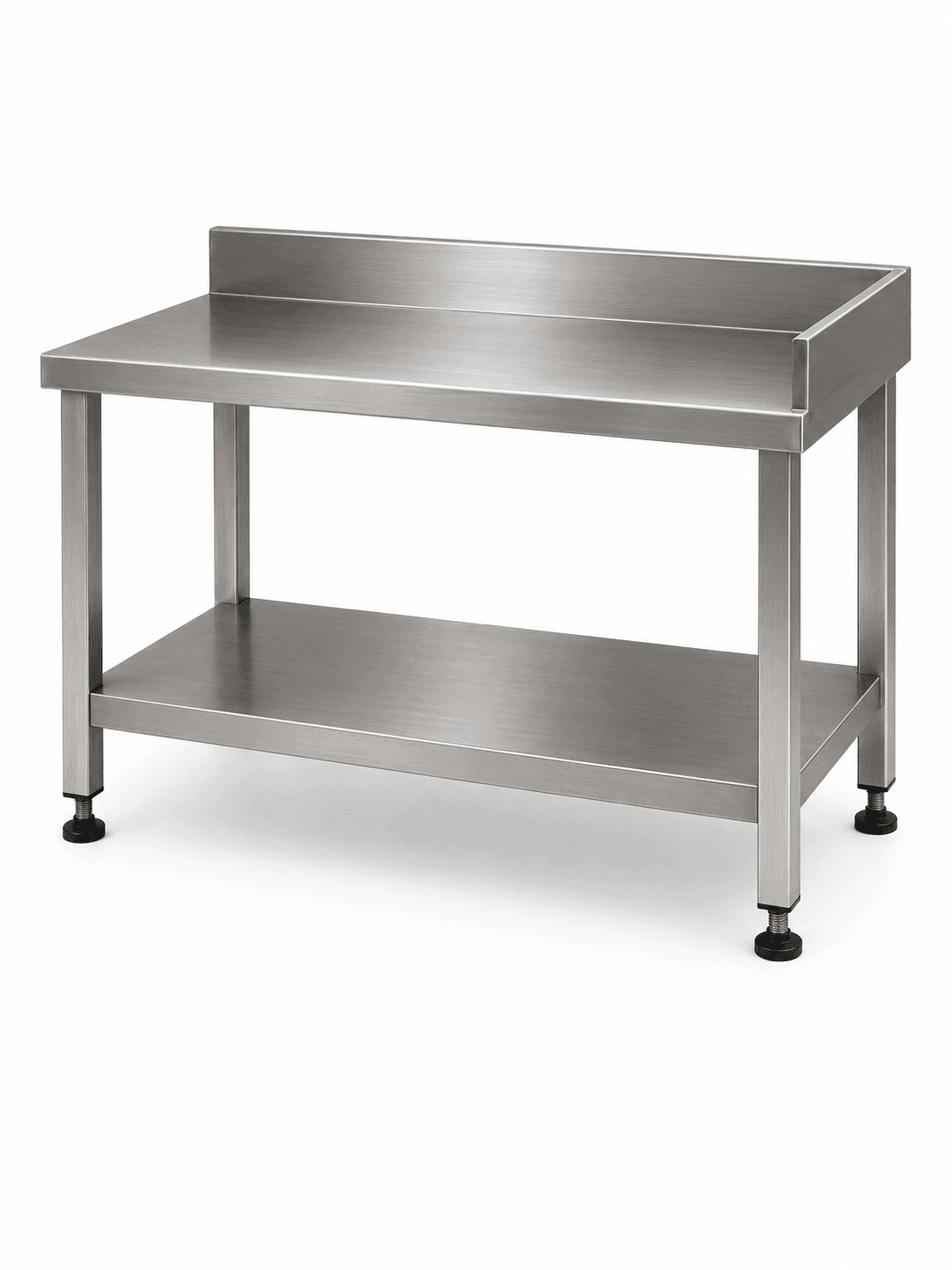 WORK TABLE WITH SIDE SPLASH BACK — commercial kitchen equipment by Veecos, Visakhapatnam (Vizag)